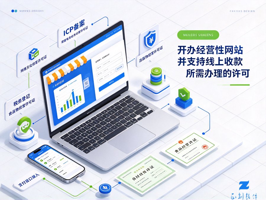经营性网站开通线上收款需要哪些许可 正创软件